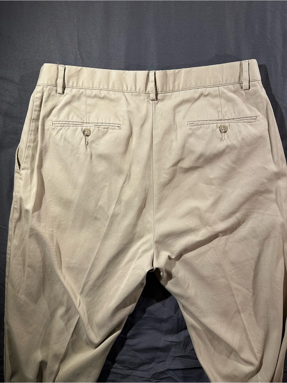 Vintage Polo Ralph Lauren Men’s Pants 33x30 Tan Khaki Cotton Chinos Utility - Picture 2 of 9